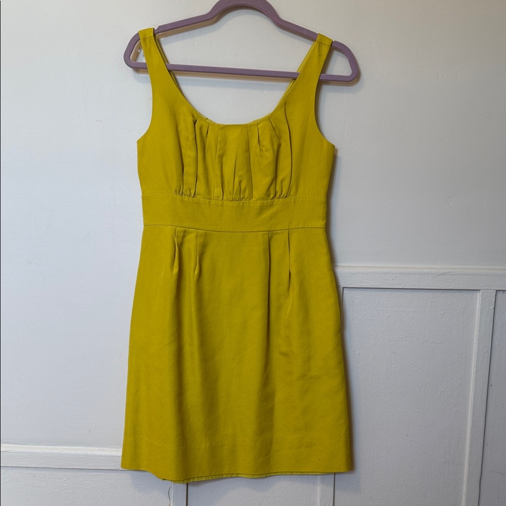 J. Crew Sunny Yellow Sleeveless Mini Dress